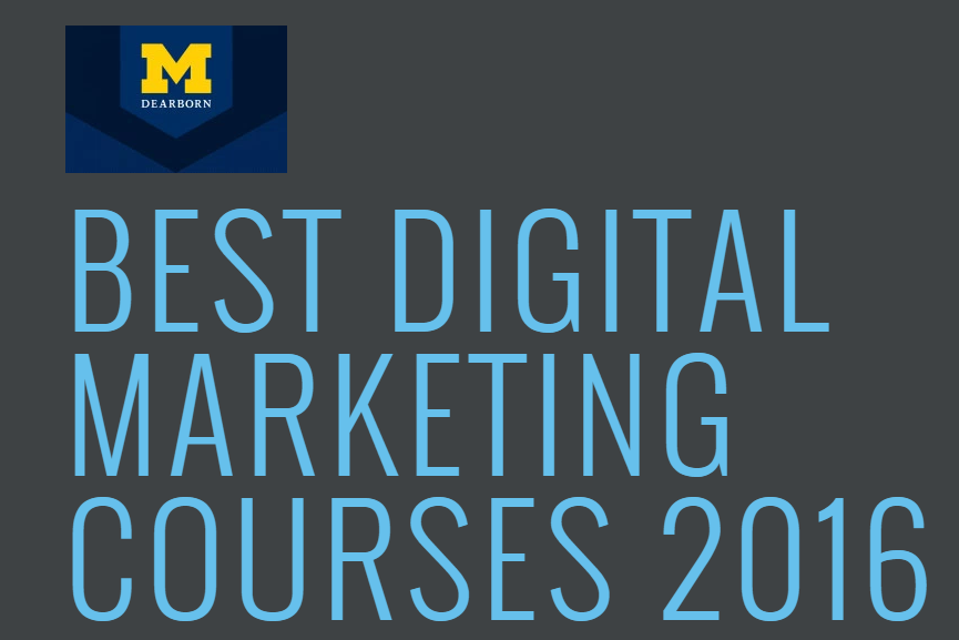 Best Digital Marketing Courses 2016